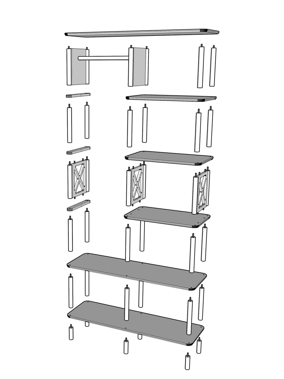 Dulap pentru haine, Hanah Home, Lusso, 120x175x38 cm, Stejar - view 9