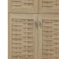 Pantofar cu 4 usi Mantam, Pakoworld, 24 perechi pantofi, 78x40x170.5 cm, PAL melaminat, sonoma