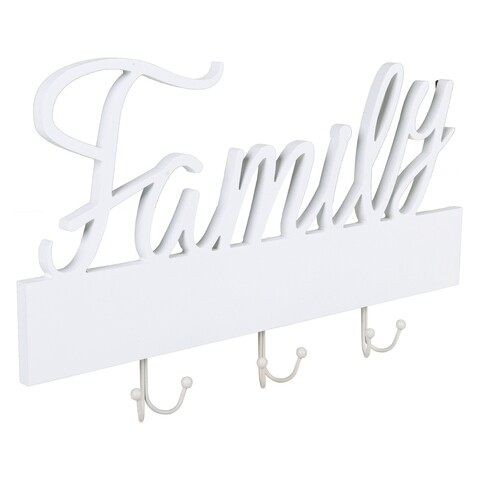 Cuier, Family, Creaciones Meng, 50x24 cm, 6 agatatori, alb