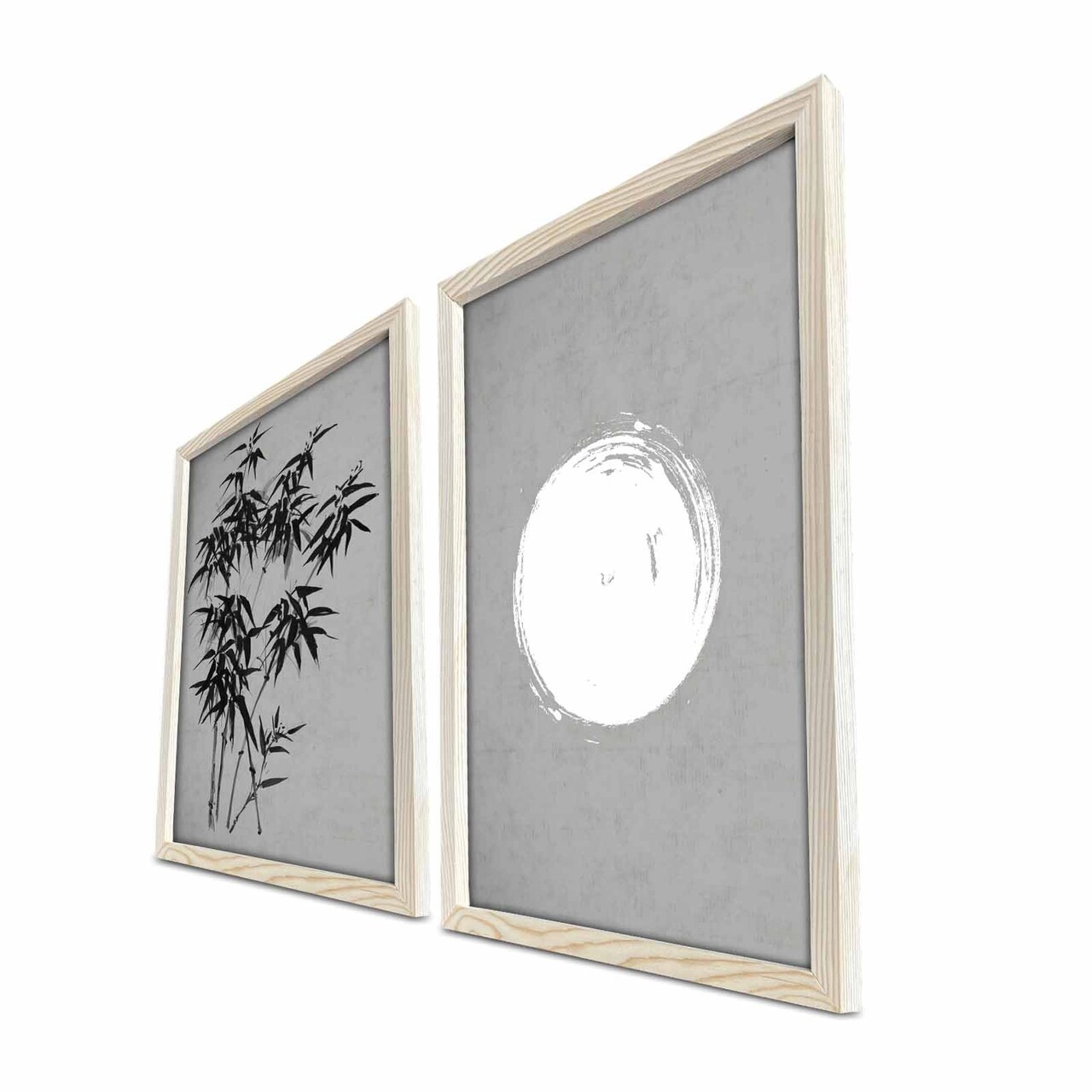 Set 2 tablouri decorative, 2PKCT-009, Lemn, Multicolor - view 2