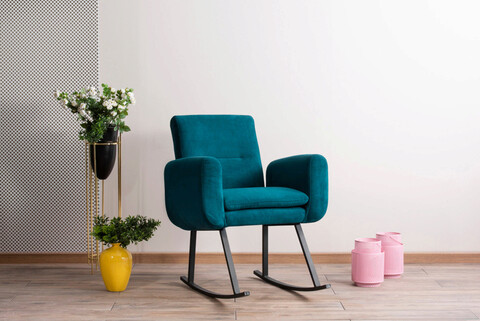 Balansoar, futon, 859ftn1749, metal, verde petrol
