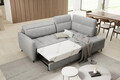 Coltar extensibil dreapta 3 locuri ELTAP, RT-03NU, Barea, 208x160x100 cm, lemn/poliester, gri deschis