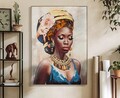 Tablou decorativ Ayda -A, Mauro Ferretti, 72x102 cm, canvas pictat/lemn de brad, multicolor