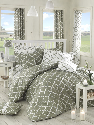 Lenjerie de pat pentru o persoana, Madalyon, Pearl Home, Bumbac Ranforce