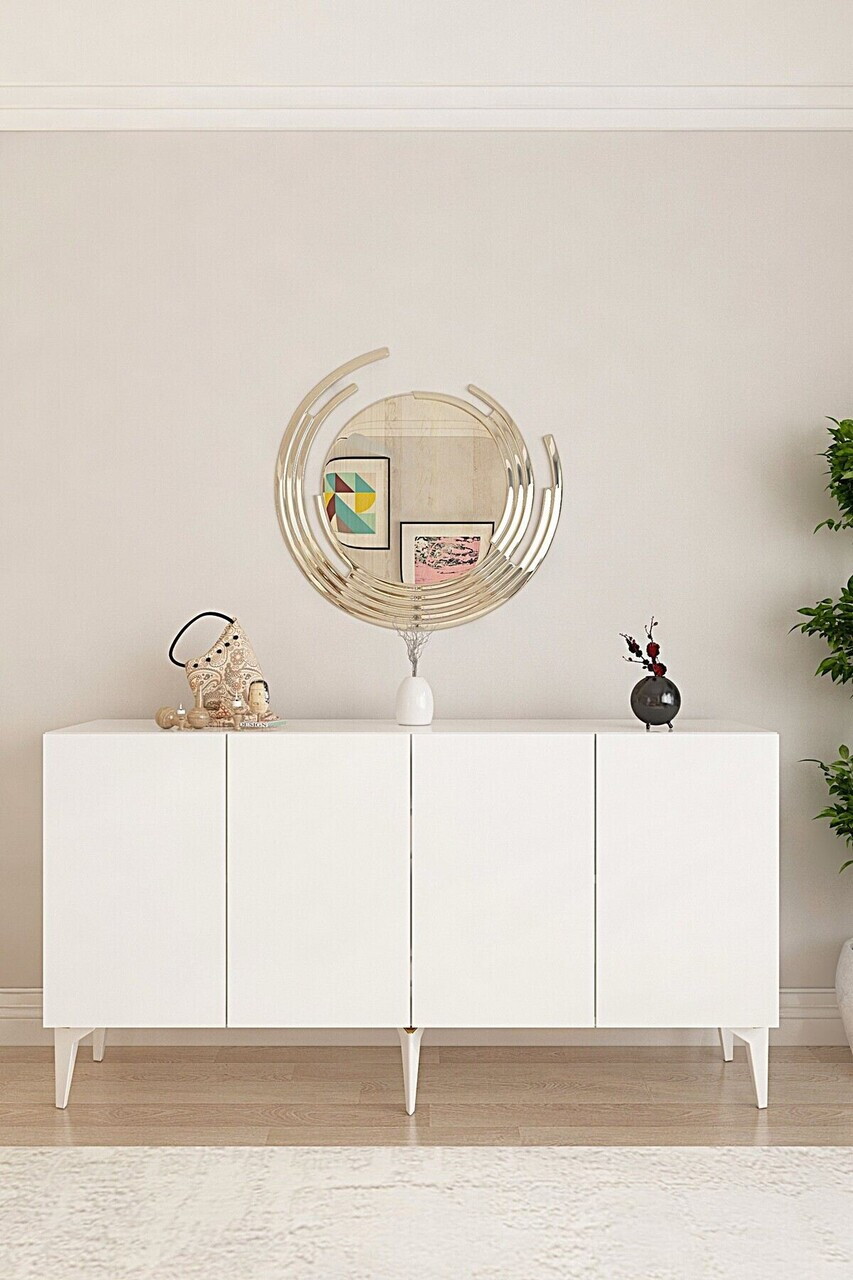 Consola, Hanah Home, Lipa 150, 125x75x32 cm, Alb — imaginea 3