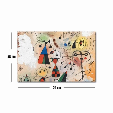 Tablou decorativ, FAMOUSART-041, Canvas, Dimensiune: 45 x 70 cm, Multicolor