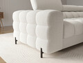 Coltar extensibil dreapta 3 locuri ELTAP, RT-01ROY, Felro, 285x181x93 cm, lemn/poliester, alb