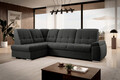Coltar extensibil stanga 3 locuri ELTAP, LT-04FL, Sado, 272x192x95 cm, lemn/poliester, gri inchis
