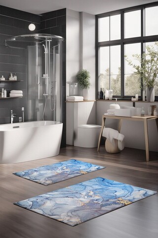 Set covorase de baie, Cartwright, CT-5028, Poliester, Multicolor