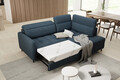 Coltar extensibil dreapta 3 locuri ELTAP, RT-40MAN, Barea, 208x160x100 cm, lemn/poliester, albastru inchis