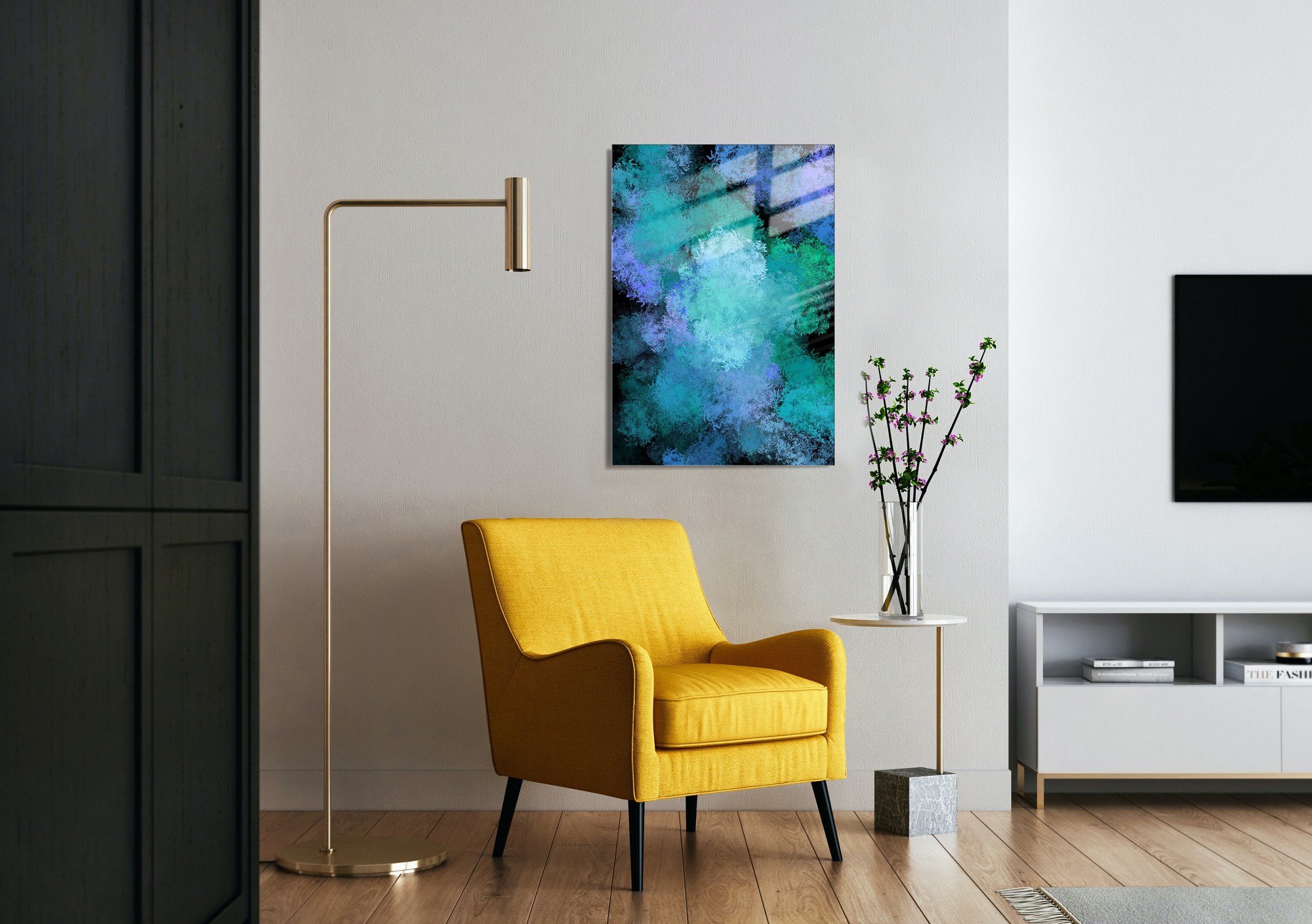 Tablou decorativ, 1691, 70 x 100 cm, Multicolor
