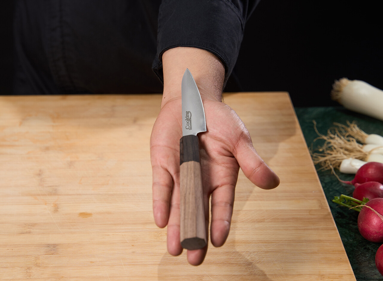 Cutit pentru decojit, Samurai Gourmet by Rikito Watanabe si Cooking by Heinner, 9 cm, inox/lemn, maro - imagine 2