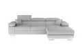 Coltar extensibil dreapta 4 locuri ELTAP, Armd-44, Armando, 289x203x85 cm, lemn/poliester, gri deschis