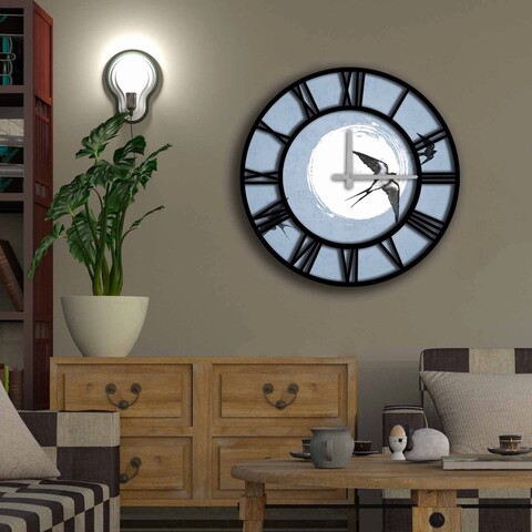 Ceas de perete, 5050ms-082, mdf, ø50 cm, multicolor