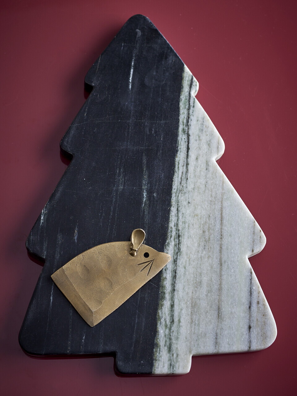 Tocator, Bloomingville, Diya, 35.5x22.5x1 cm, marmura, negru — imaginea 3