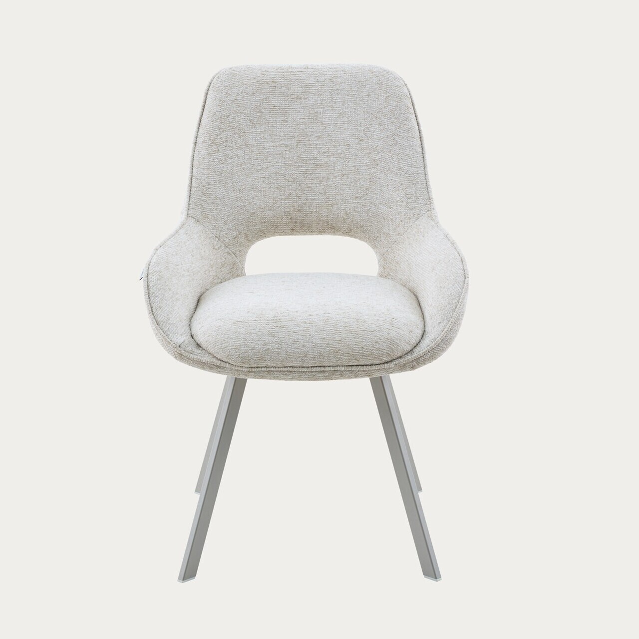 Scaun Alagi, Homla, 57x63x82 cm, metal/poliester, bej - view 2