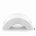 Perna cervicala vascoelastica pentru cupluri Cozzy, InnovaGoods, 36 x 12.5 x 30.5 cm, ergonomica, alb/gri