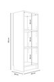 Corp biblioteca, Hanah Home, Bili3 40, 40x105x28 cm, Stejar Sonomo