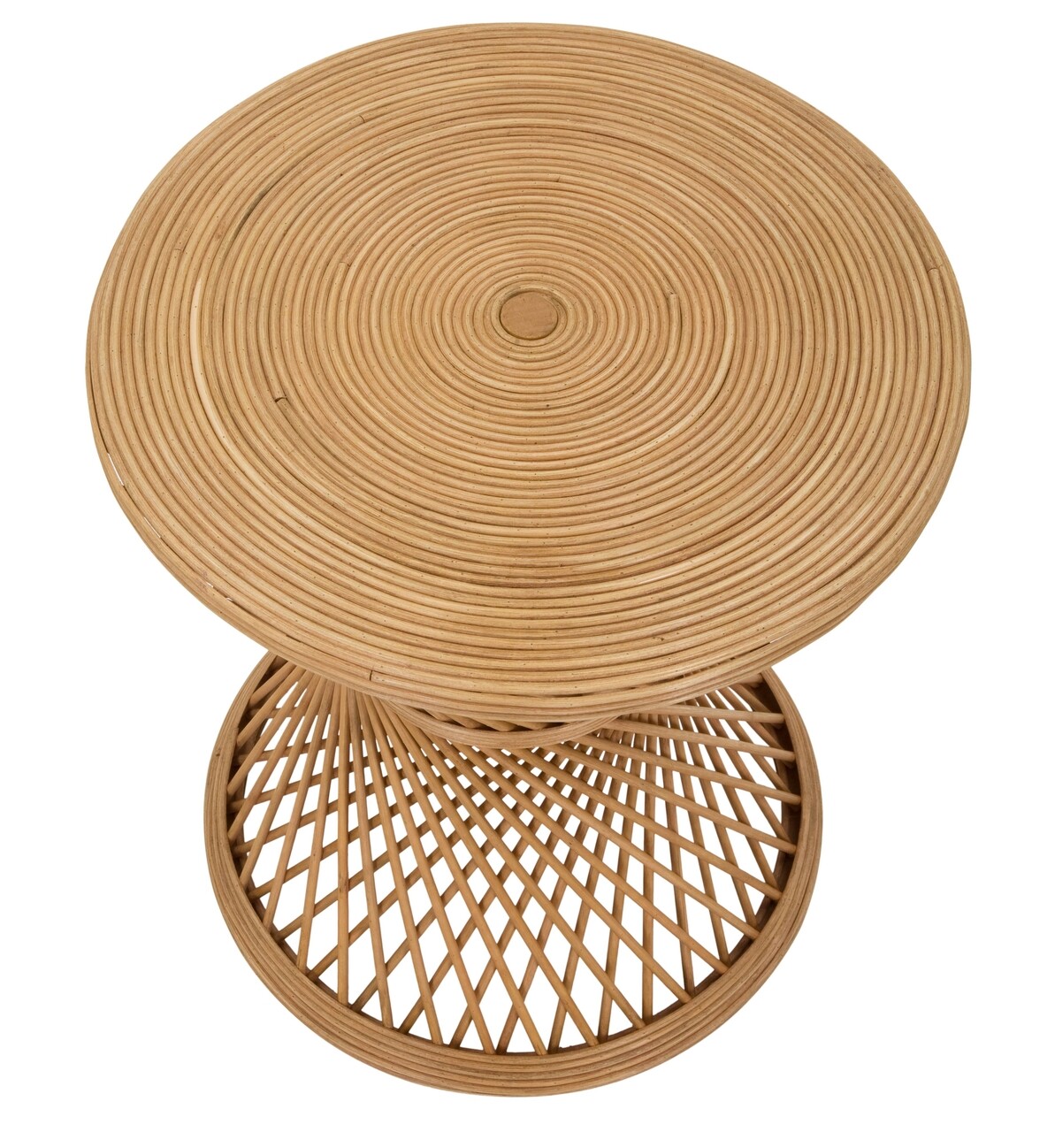 Masuta de cafea Style, Mauro Ferretti, Ø 48x56 cm, ratan, natural - 2 | YEO