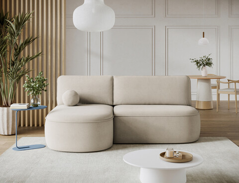 Coltar extensibil stanga 3 locuri ELTAP, LT-18CAL, Livosa, 220x144x93 cm, lemn/poliester, bej