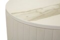 Set 2 masute inalte Wedding, Mauro Ferretti, 50x90 cm, 40x70 cm, lemn de pin/MDF/metal, crem/auriu