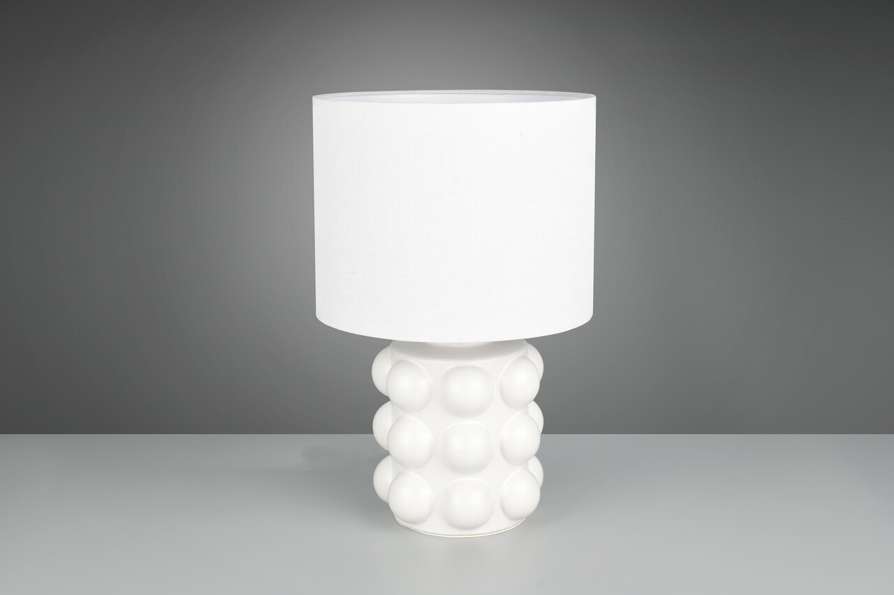 Lampa de masa Kate, RL, 30x47 cm, 60W, 1x E27, ceramica, alb