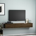 Comoda TV, Inarch, Terra, 180x26x31 cm, PAL, Maro