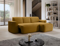 Coltar dreapta 4 locuri ELTAP, Ume, 287x190x88 cm, lemn/poliester, mustar