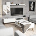 Set mobilier living, Hommy Craft, Beril, Alb