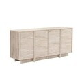 Consola, Nordure, Varen, 180x82x45 cm, PAL MELAMINAT, Travertin