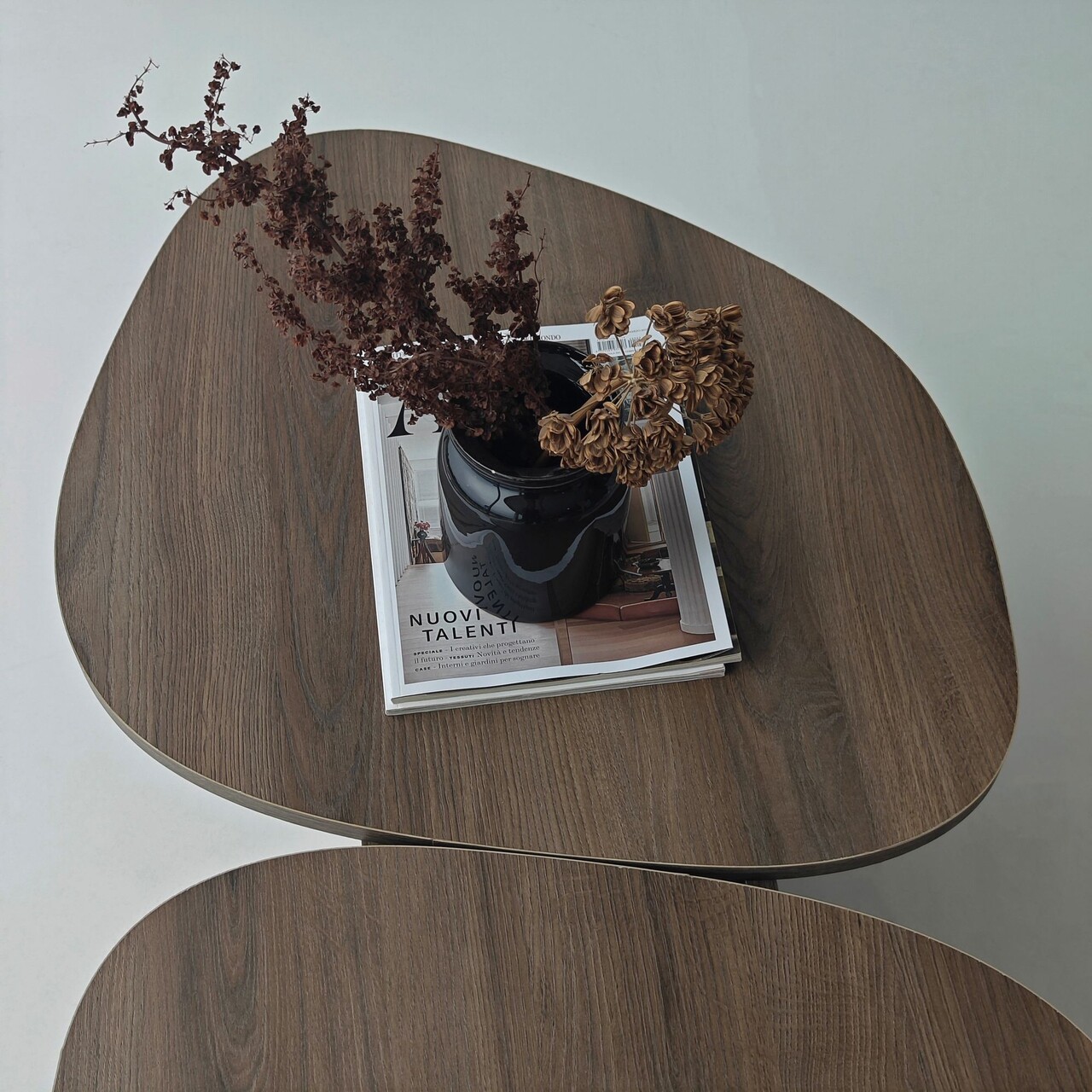 Masuta de cafea, Hanah Home, Stones, 125x38x60 cm, Maro - view 9