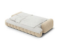 Canapea extensibila 4 locuri, Linz, Cosmopolitan Design, 250x100x84 cm, catifea, bej deschis