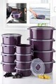 Set recipiente depozitare, Okko - Kitchen, 639OKK1119, Plastic , 22x9.5 cm, 2 L, Mov