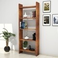 Biblioteca Zila, Puqa Design, 67x24x170 cm, maro