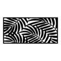 Decoratiune de perete, Decorative Panel 4, Metal, 100 x 48 cm, Negru