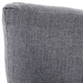 Set mobilier pentru exterior, 4 piese Alora, 235x235x65 cm, aluminiu/poliester, negru/gri