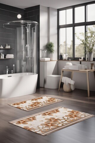 Set covorase de baie, Cartwright, CT-5349, Poliester, Multicolor