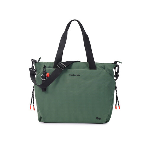 Geanta Satoshi, STRING, Hedgren, 35x14.5x30 cm, poliester, verde