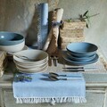 Set tacamuri 24 piese Antony Zen, Tognana Porcellane, otel, crem