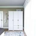 Dulap pentru haine, Miwood, Duru 1600-020, Alb