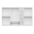 Dulap pentru haine, Hanah Home, Nisa, 315x210x52 cm, Alb