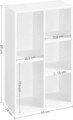 Corp biblioteca, Vasagle, 50x24x80 cm, PAL, alb