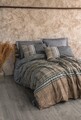 Lenjerie de pat dubla, Timbre - Anthracite, Cotton Box, Bumbac Ranforce