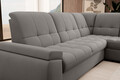 Coltar extensibil dreapta 3 locuri ELTAP, RT-04LO, Sado, 272x192x95 cm, lemn/poliester, gri