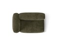 Modul stanga pentru canapea, 1 loc, Martina-212, Micadoni Home, 160x106x75 cm, velur, verde muschi