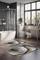 Set covorase de baie, Cartwright, CT-5025, Poliester, Multicolor