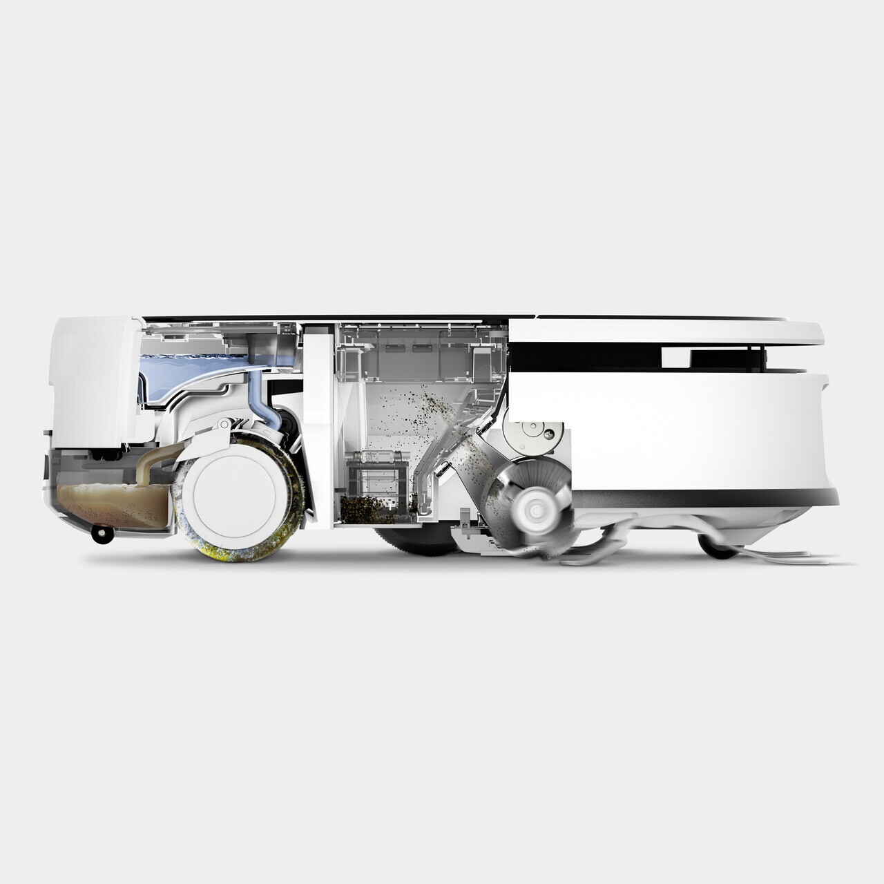 Aspirator robot cu spalare cu rola RVF 7, Karcher, alb/negru — imaginea 4