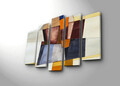 Set 5 tablouri decorative, 5PATK-224, Canvas, 19 x 70 cm, Multicolor