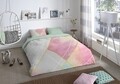Lenjerie de pat pentru doua persoane, Good Morning Rhonda, 100% bumbac, 3 piese, multicolora