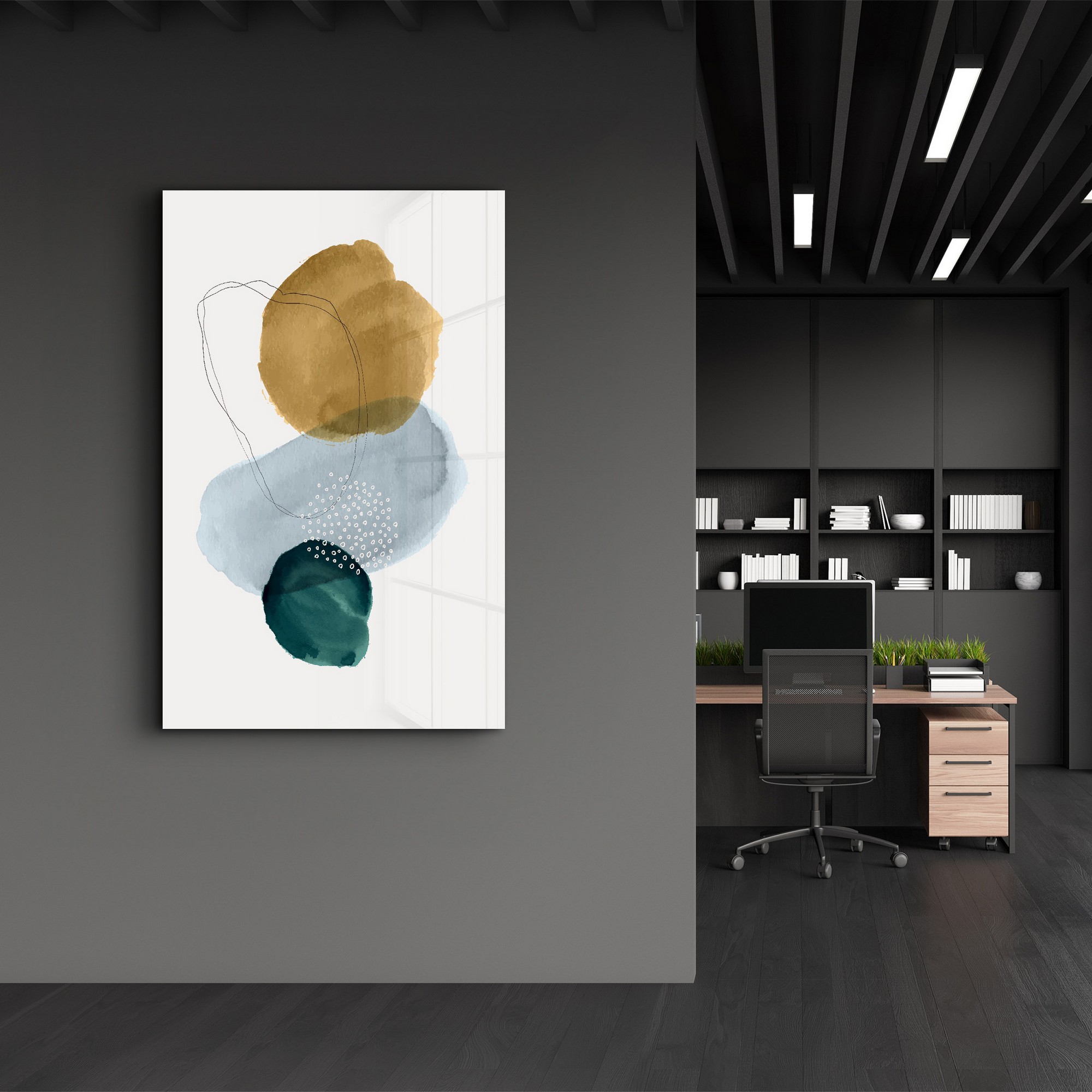 Tablou decorativ, CAM-2061, Dimensiuni: 70 x 110 cm, Multicolor